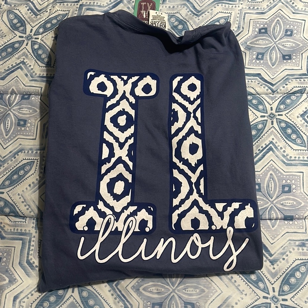 NWT IL Illinois l/s tshirt